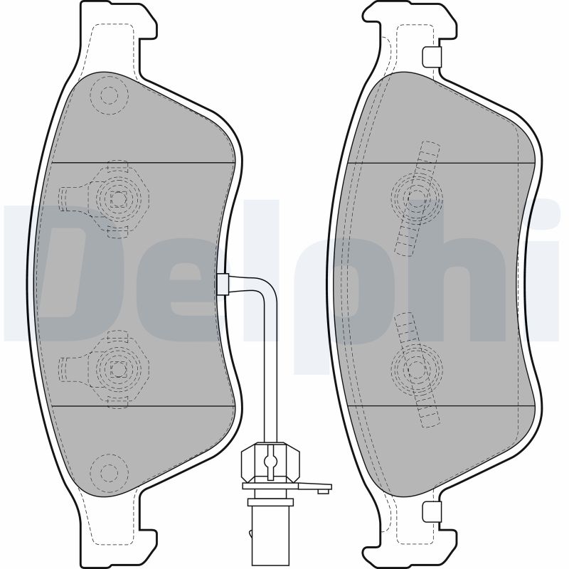 Brake Pad Set, disc brake - LP2072 DELPHI