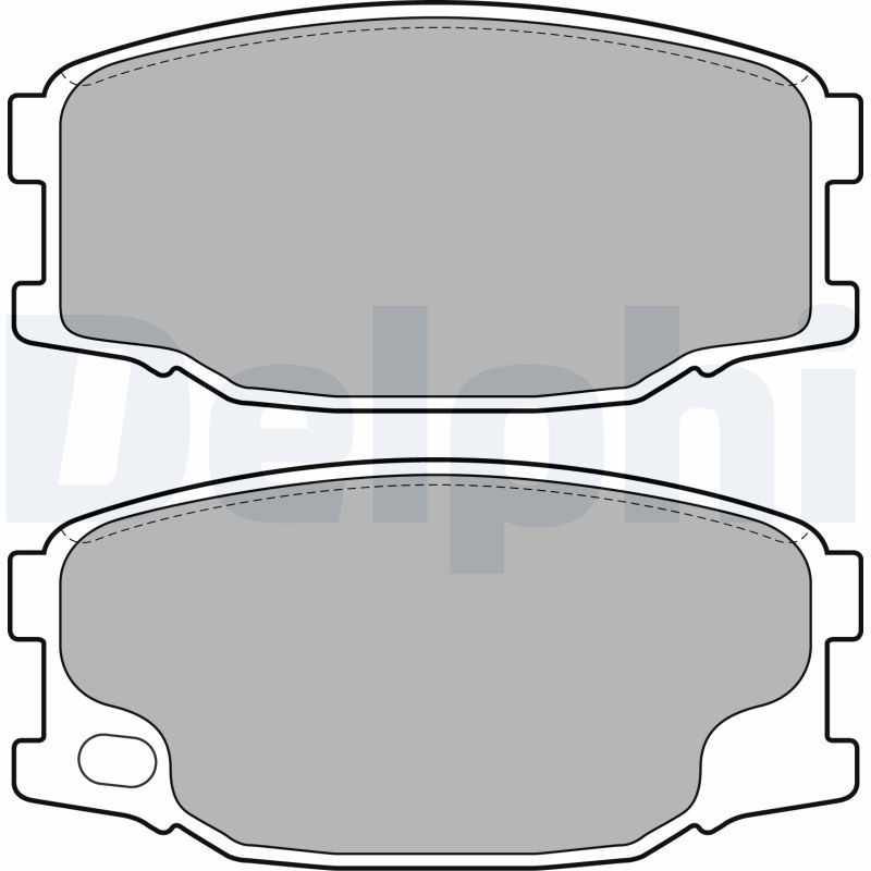 Brake Pad Set, disc brake - LP2073 DELPHI