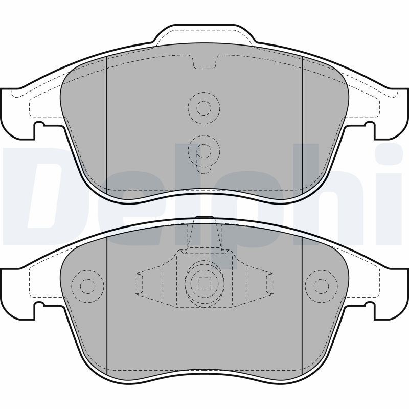 Brake Pad Set, disc brake - LP2079 DELPHI