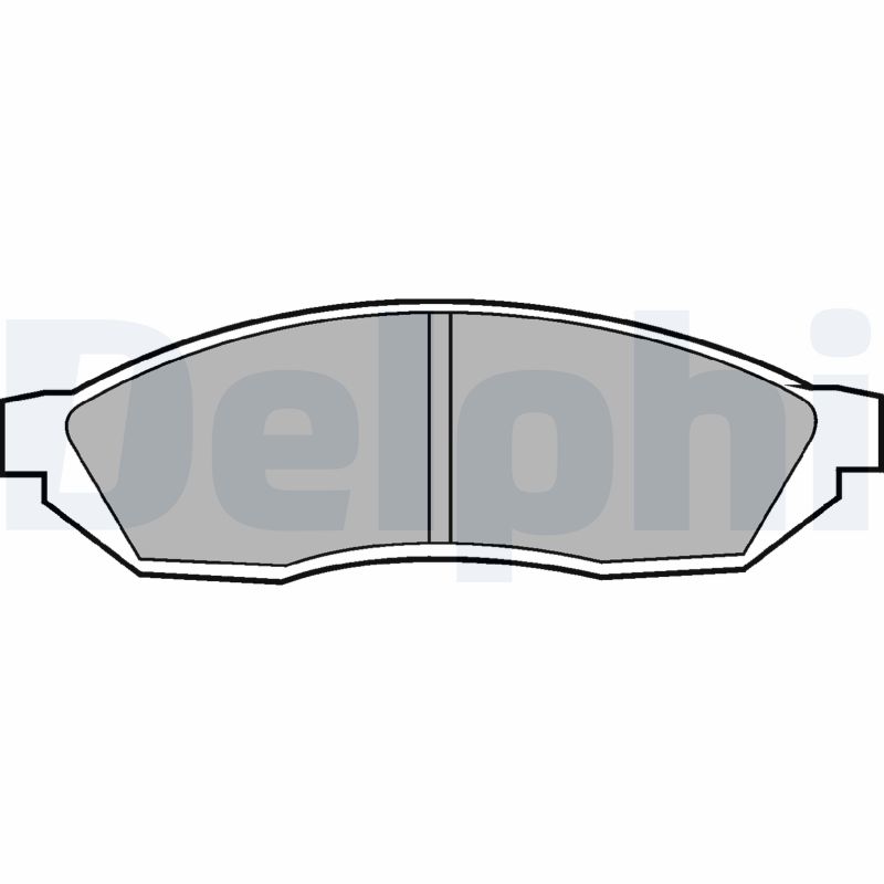 Brake Pad Set, disc brake - LP208 DELPHI