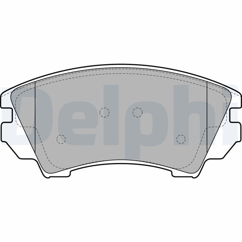 Brake Pad Set, disc brake - LP2081 DELPHI