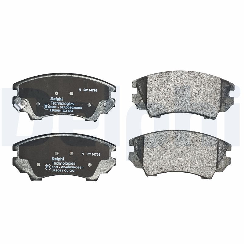 Brake Pad Set, disc brake - LP2081 DELPHI