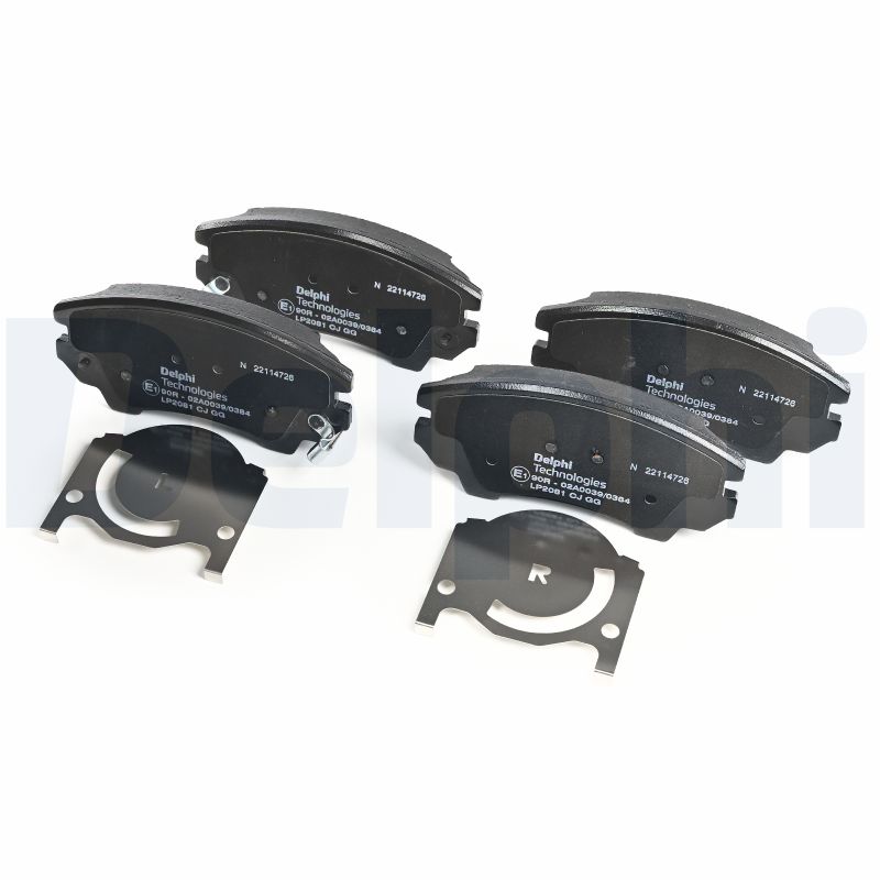 Brake Pad Set, disc brake - LP2081 DELPHI