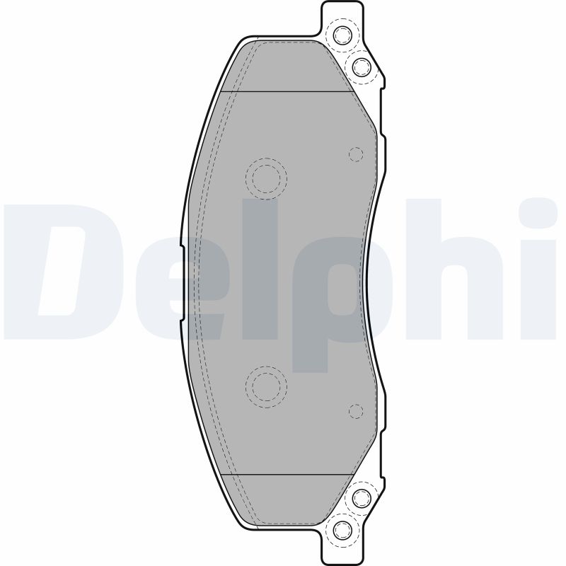 Brake Pad Set, disc brake - LP2082 DELPHI