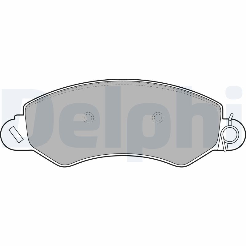 Brake Pad Set, disc brake - LP2096 DELPHI