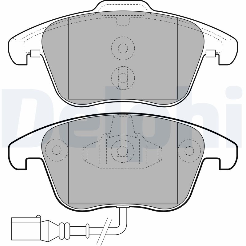 Kit pastiglie freno, Freno a disco - LP2110 DELPHI