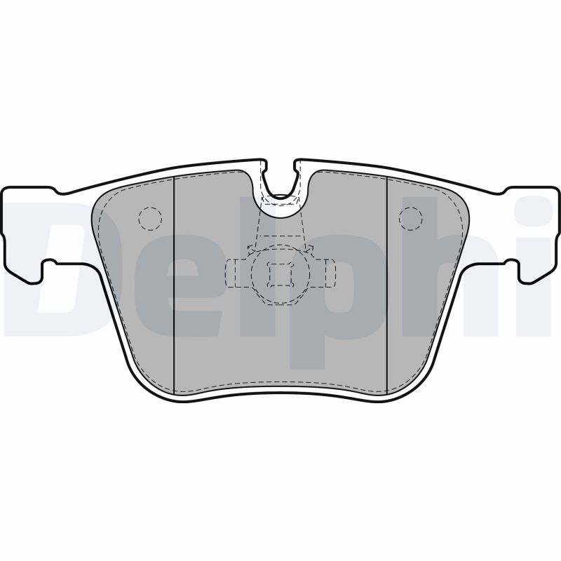 Brake Pad Set, disc brake - LP2115 DELPHI