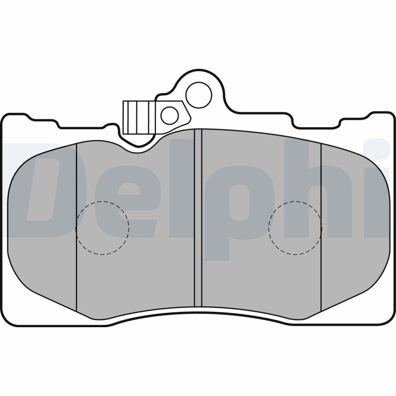 Brake Pad Set, disc brake - LP2122 DELPHI
