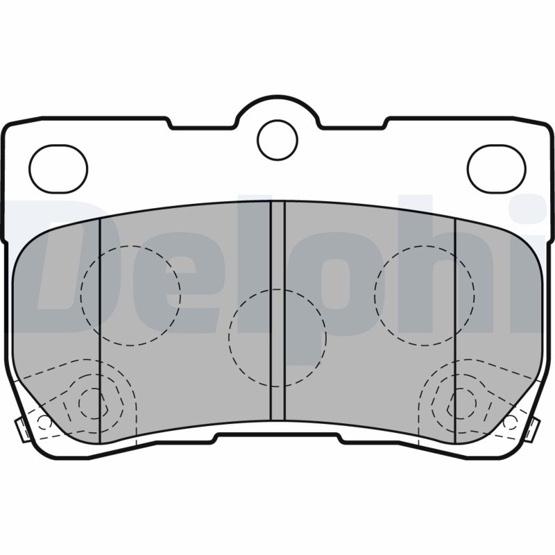 Brake Pad Set, disc brake - LP2130 DELPHI