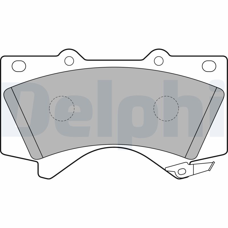 Brake Pad Set, disc brake - LP2134 DELPHI
