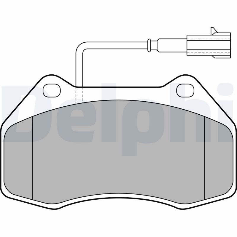Brake Pad Set, disc brake - LP2136 DELPHI