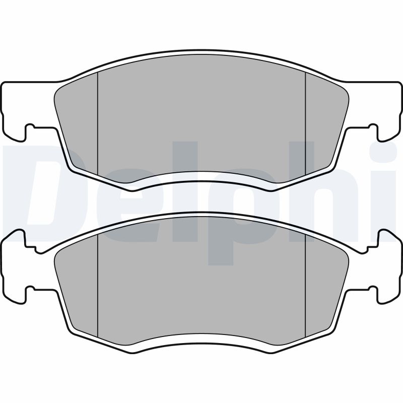 Brake Pad Set, disc brake - LP2137 DELPHI