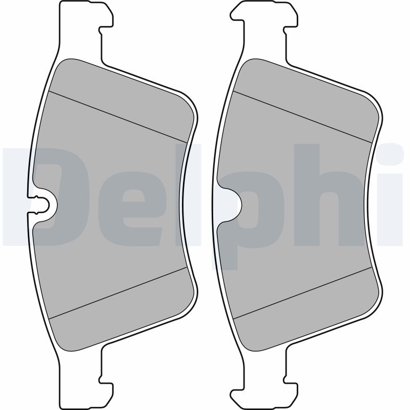Kit pastiglie freno, Freno a disco - LP2139 DELPHI