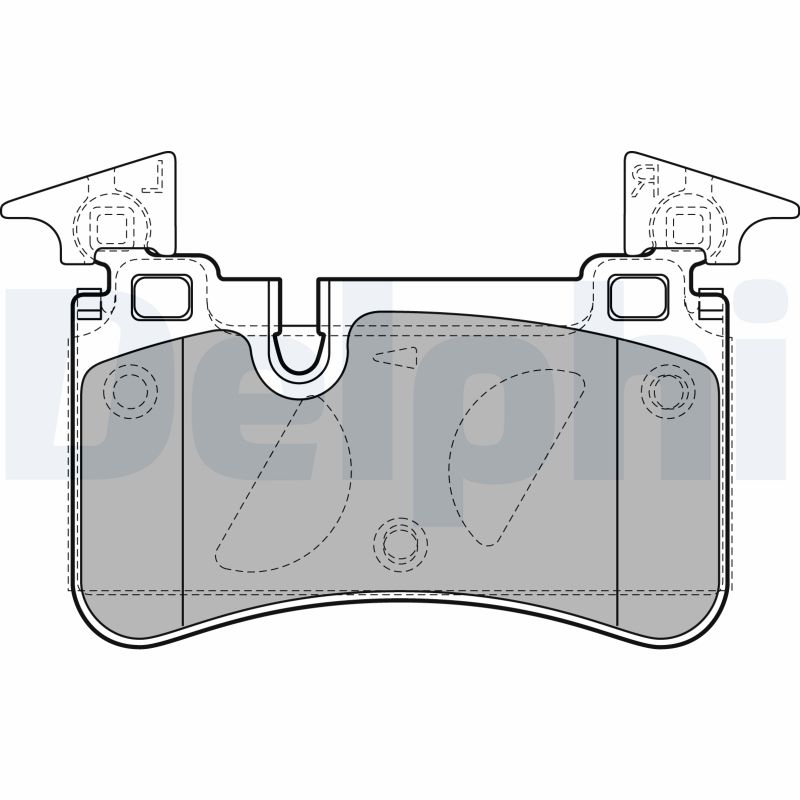 Brake Pad Set, disc brake - LP2151 DELPHI