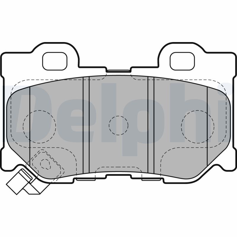 Brake Pad Set, disc brake - LP2157 DELPHI