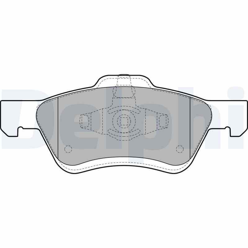 Brake Pad Set, disc brake - LP2161 DELPHI