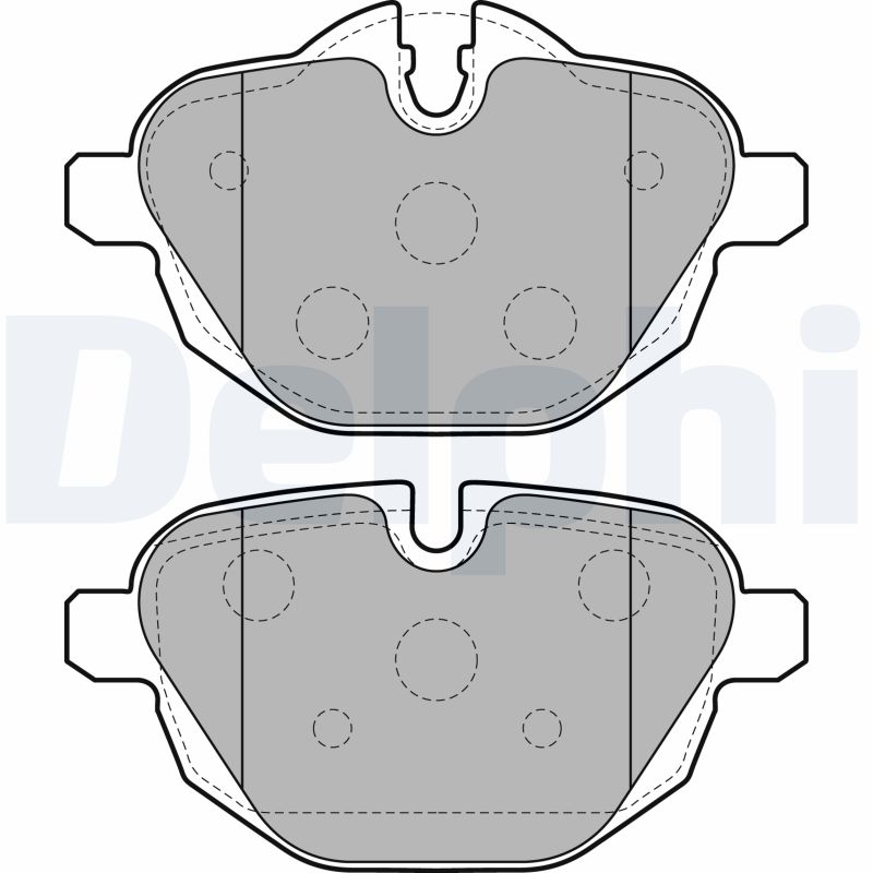 Kit pastiglie freno, Freno a disco - LP2162 DELPHI