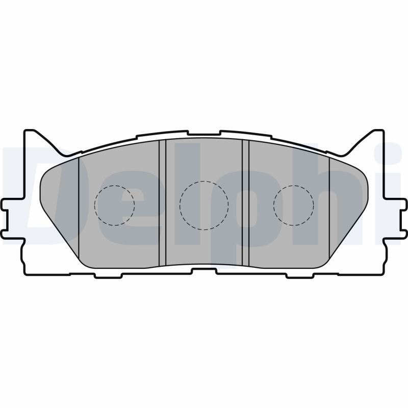 Brake Pad Set, disc brake - LP2169 DELPHI
