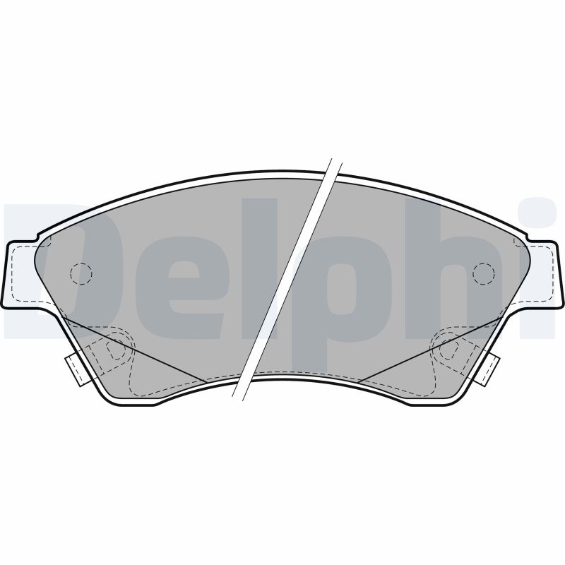 Kit pastiglie freno, Freno a disco - LP2171 DELPHI