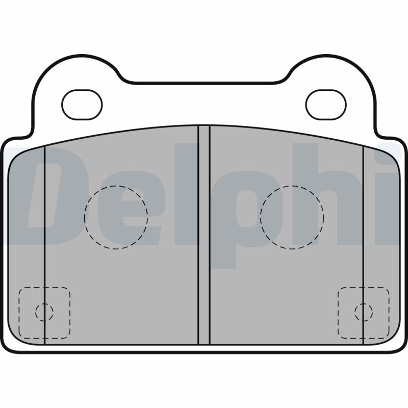 Brake Pad Set, disc brake - LP2177 DELPHI
