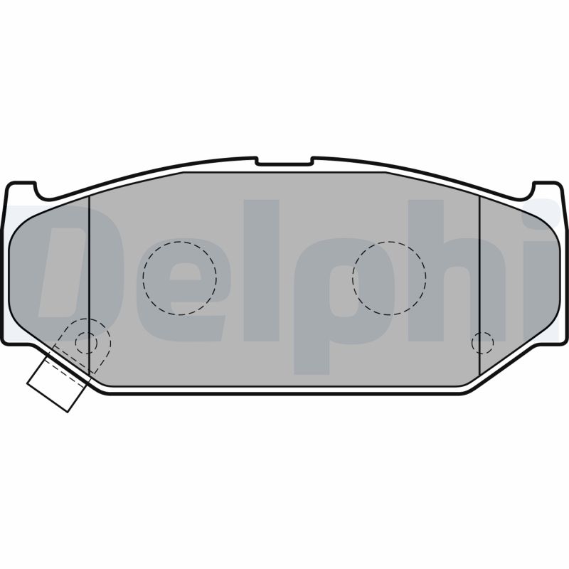 Brake Pad Set, disc brake - LP2182 DELPHI