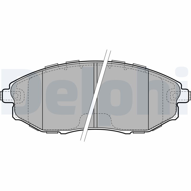 Brake Pad Set, disc brake - LP2183 DELPHI
