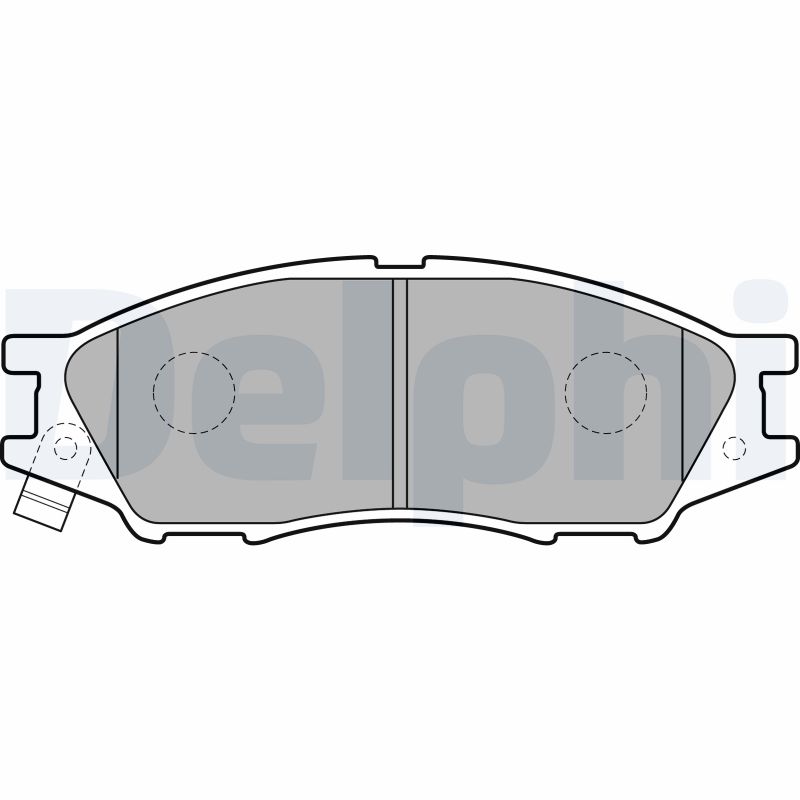 Brake Pad Set, disc brake - LP2184 DELPHI