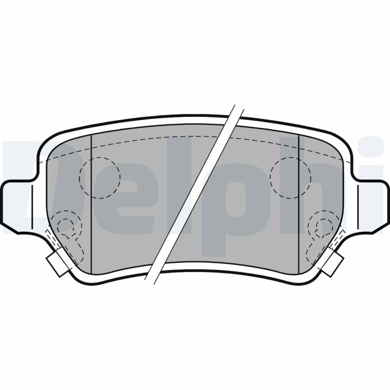 Brake Pad Set, disc brake - LP2188 DELPHI
