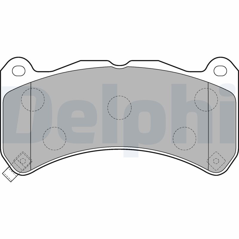 Kit pastiglie freno, Freno a disco - LP2211 DELPHI