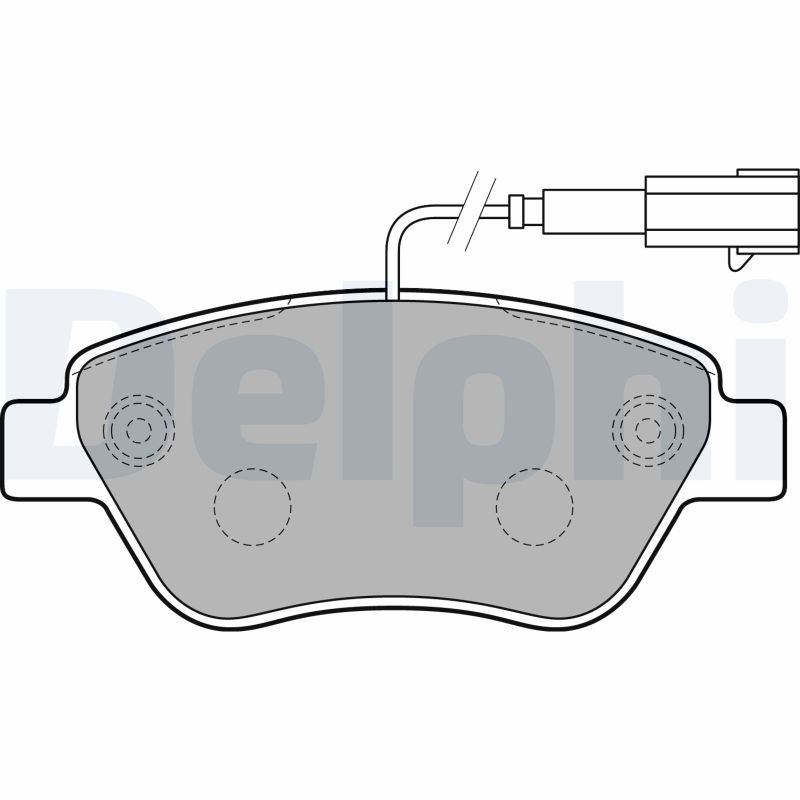 Kit pastiglie freno, Freno a disco - LP2230 DELPHI
