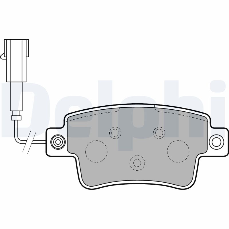 Brake Pad Set, disc brake - LP2231 DELPHI