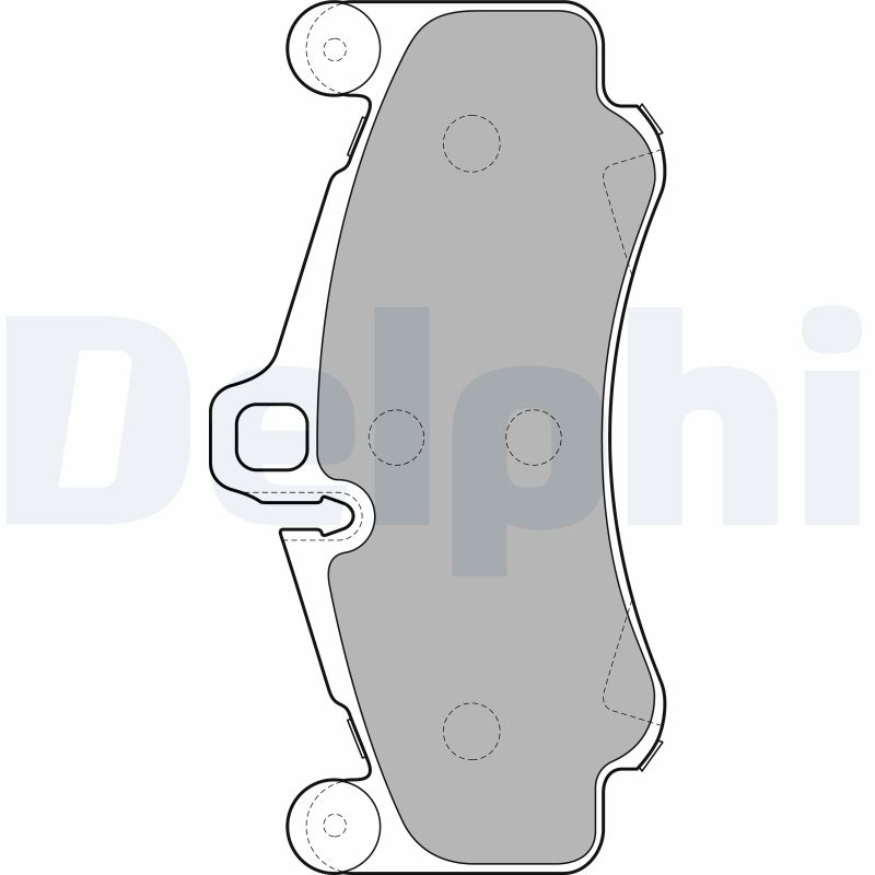 Brake Pad Set, disc brake - LP2232 DELPHI