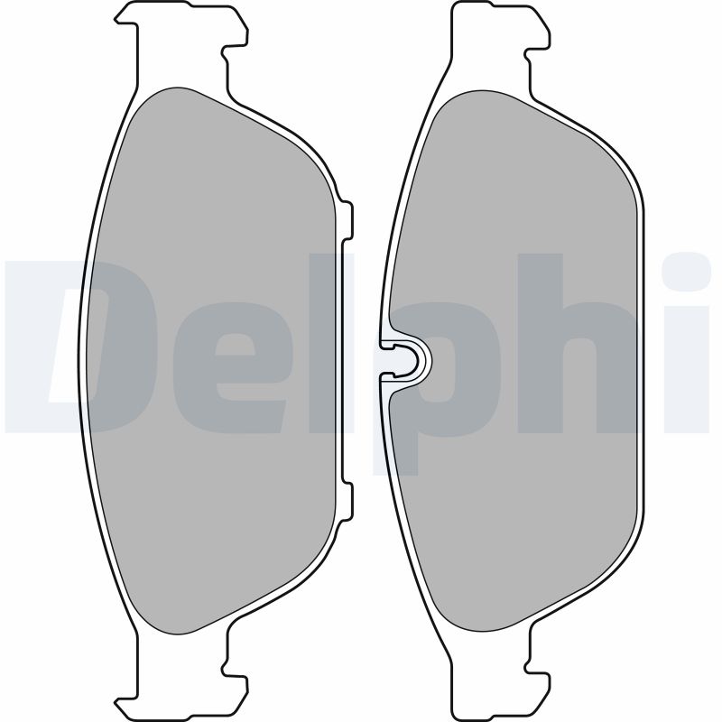 Brake Pad Set, disc brake - LP2238 DELPHI