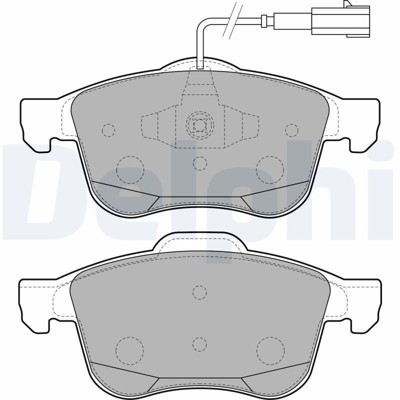 Brake Pad Set, disc brake - LP2241 DELPHI
