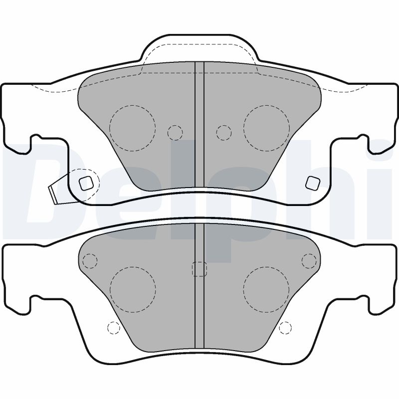 Brake Pad Set, disc brake - LP2251 DELPHI