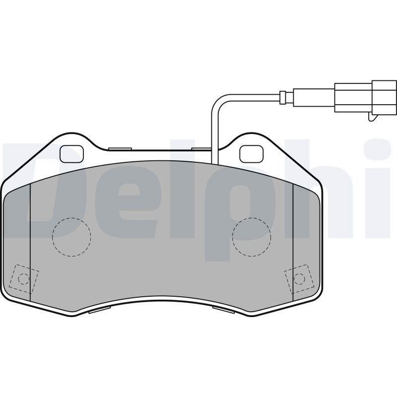 Brake Pad Set, disc brake - LP2280 DELPHI