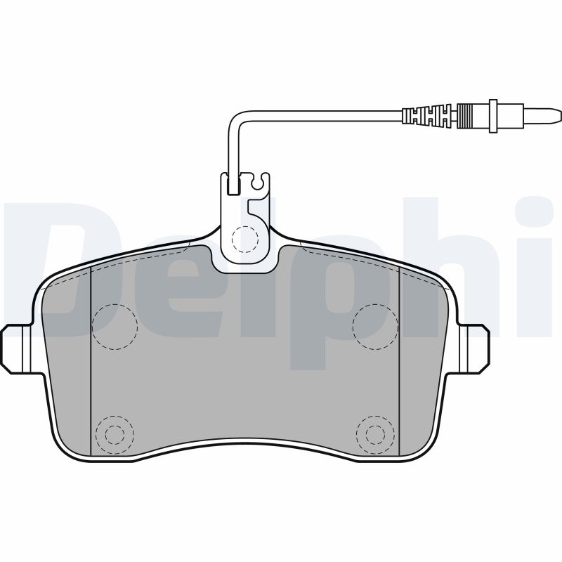 Brake Pad Set, disc brake - LP2282 DELPHI