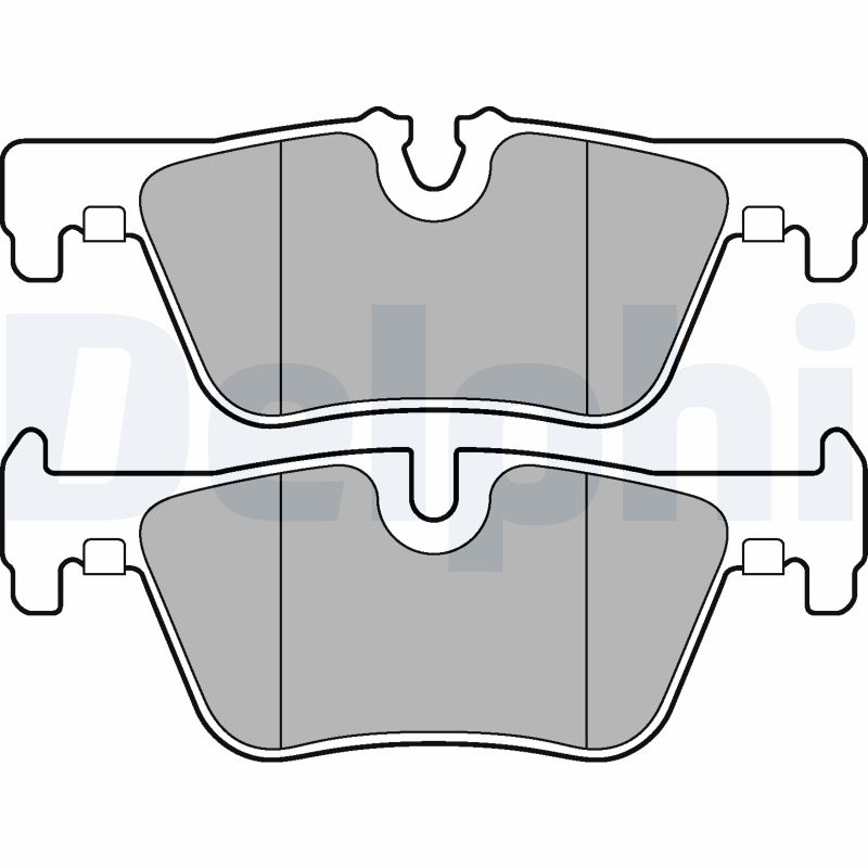 Brake Pad Set, disc brake - LP2286 DELPHI