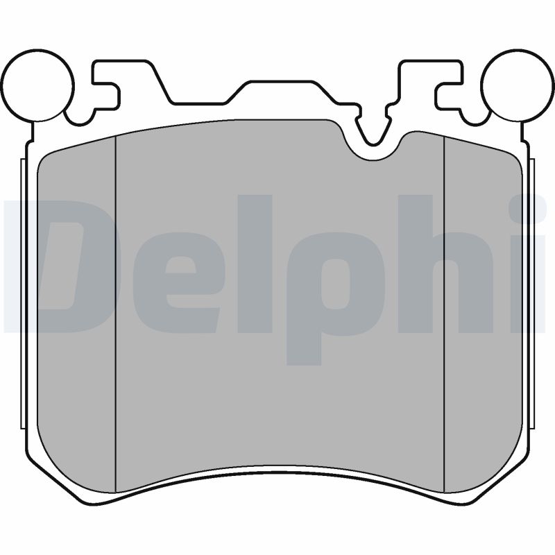 Brake Pad Set, disc brake - LP2287 DELPHI