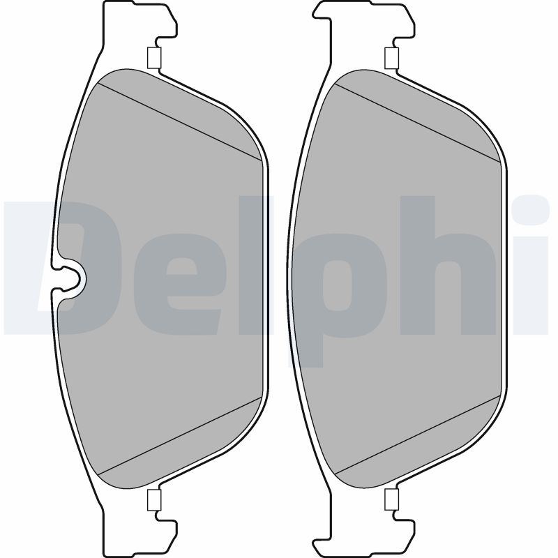 Brake Pad Set, disc brake - LP2292 DELPHI