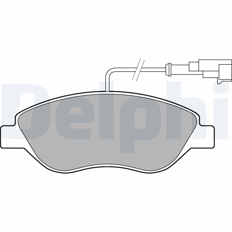 Kit pastiglie freno, Freno a disco - LP2299 DELPHI
