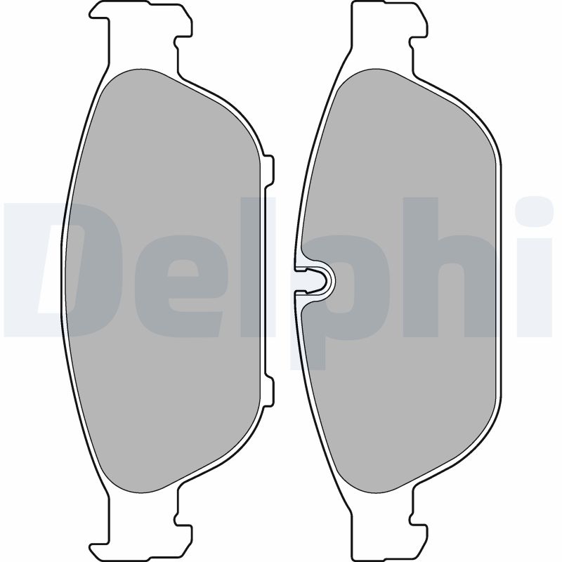 Brake Pad Set, disc brake - LP2301 DELPHI