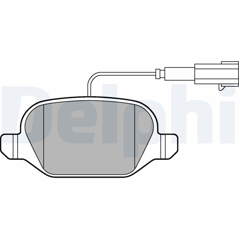 Brake Pad Set, disc brake - LP2302 DELPHI