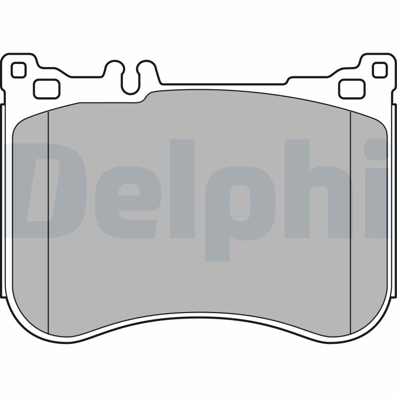 Комплект тормозных колодок, дисковый тормоз - LP2445 DELPHI