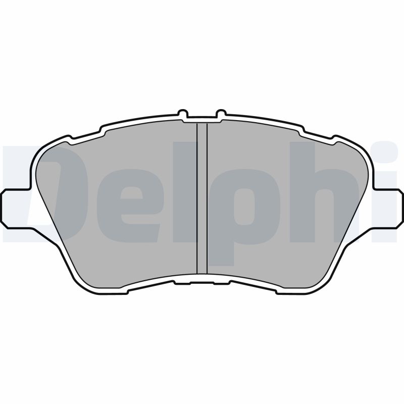 Brake Pad Set, disc brake - LP2474 DELPHI