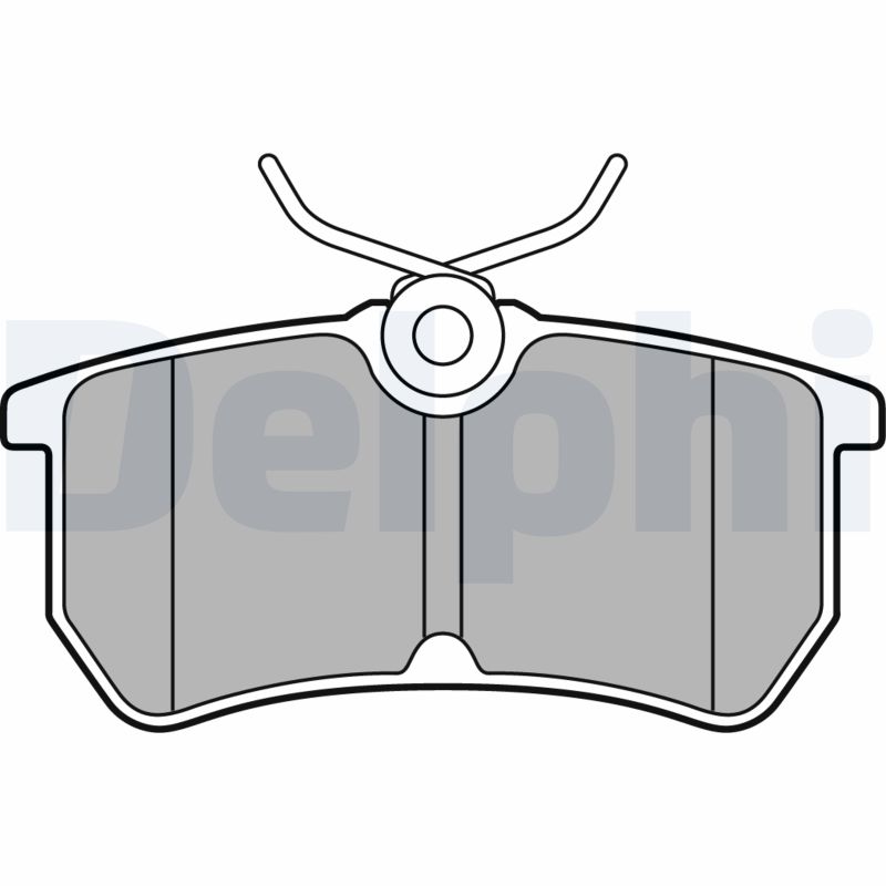 Brake Pad Set, disc brake - LP2480 DELPHI