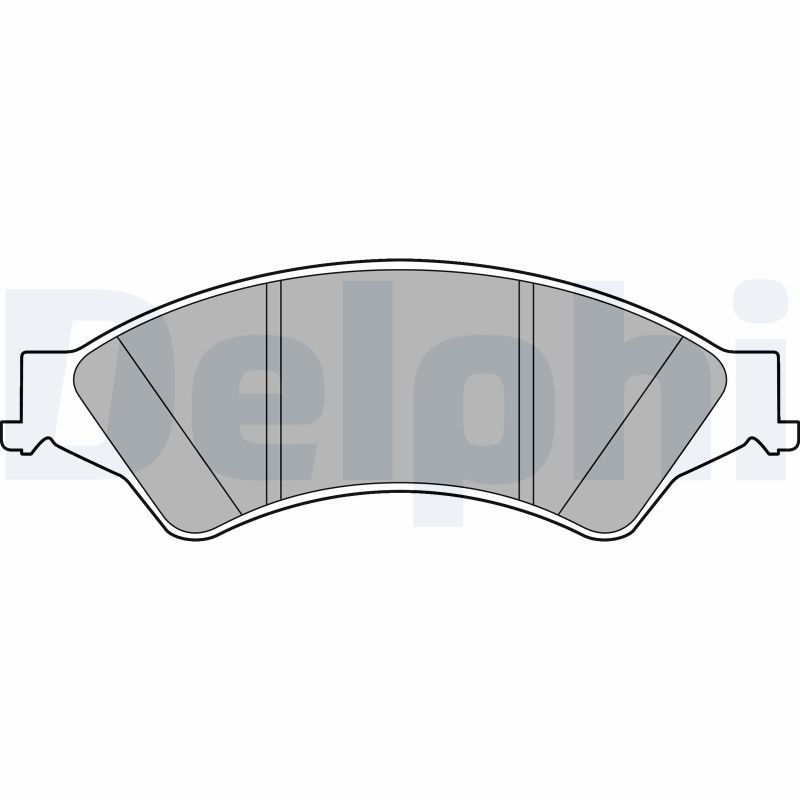 Brake Pad Set, disc brake - LP2484 DELPHI
