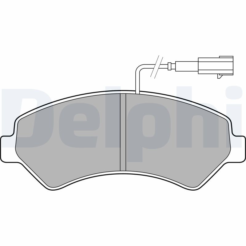 Brake Pad Set, disc brake - LP2492 DELPHI