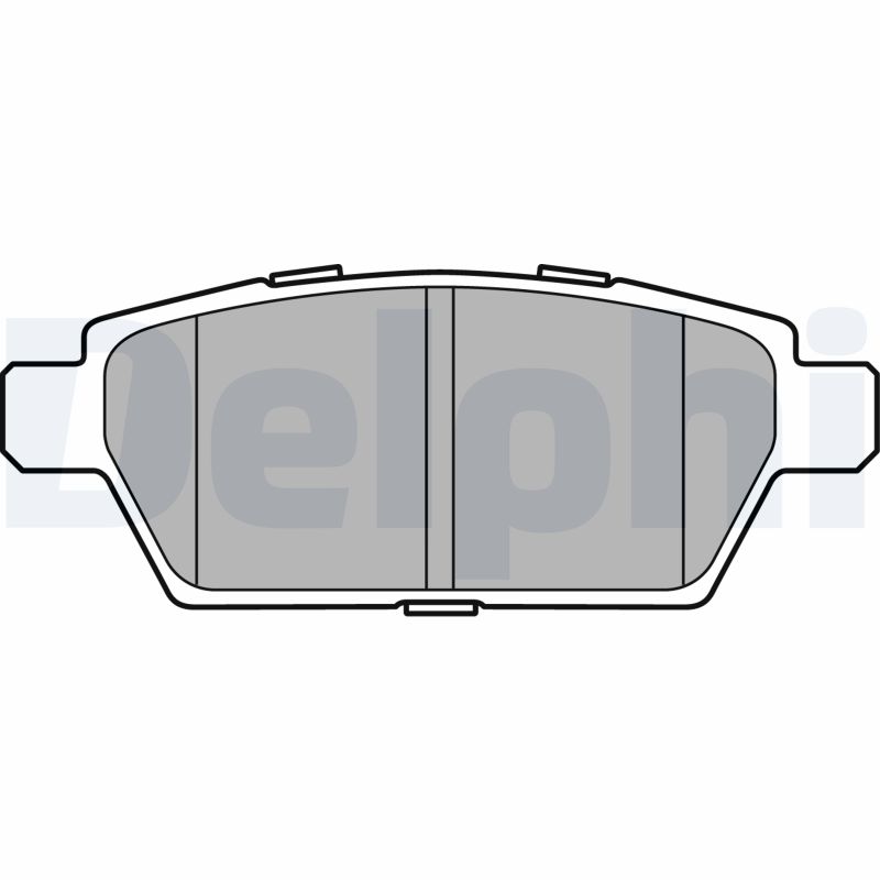 Brake Pad Set, disc brake - LP2493 DELPHI