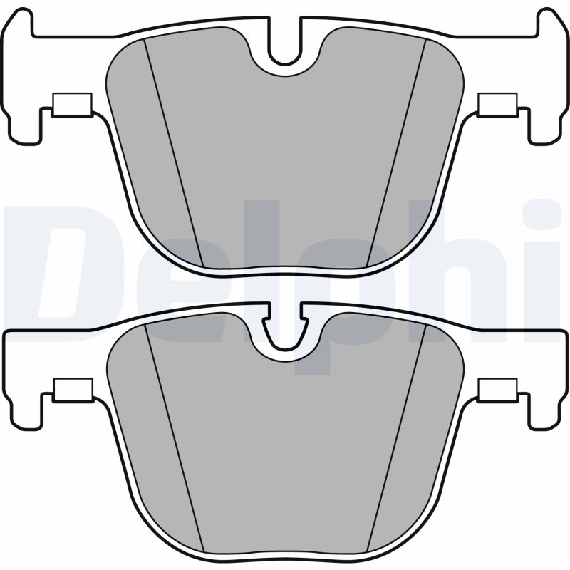 Brake Pad Set, disc brake - LP2494 DELPHI